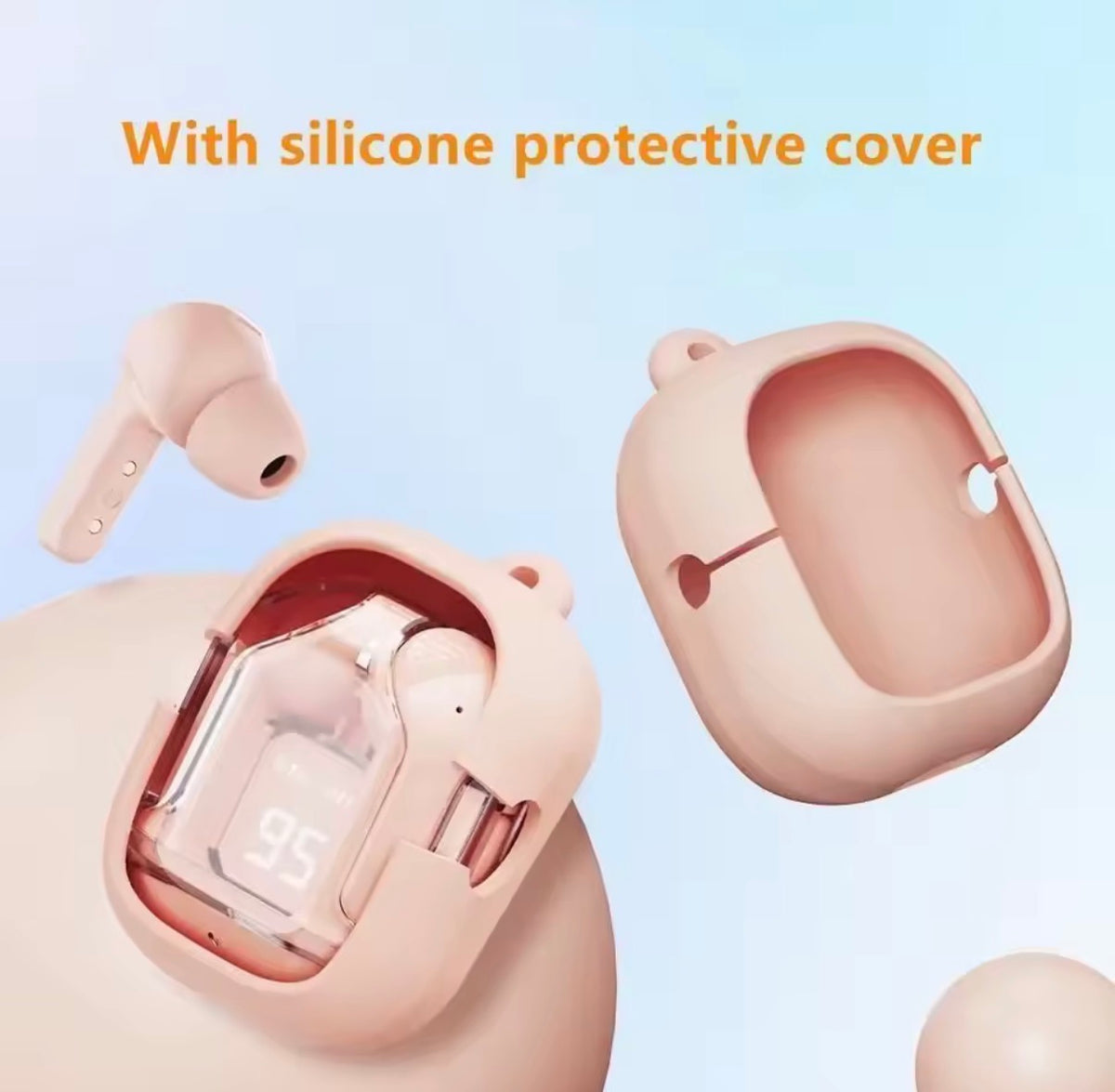 Air 31 Wireless Earbuds - Silicone Protective Case & Lanyard Included
