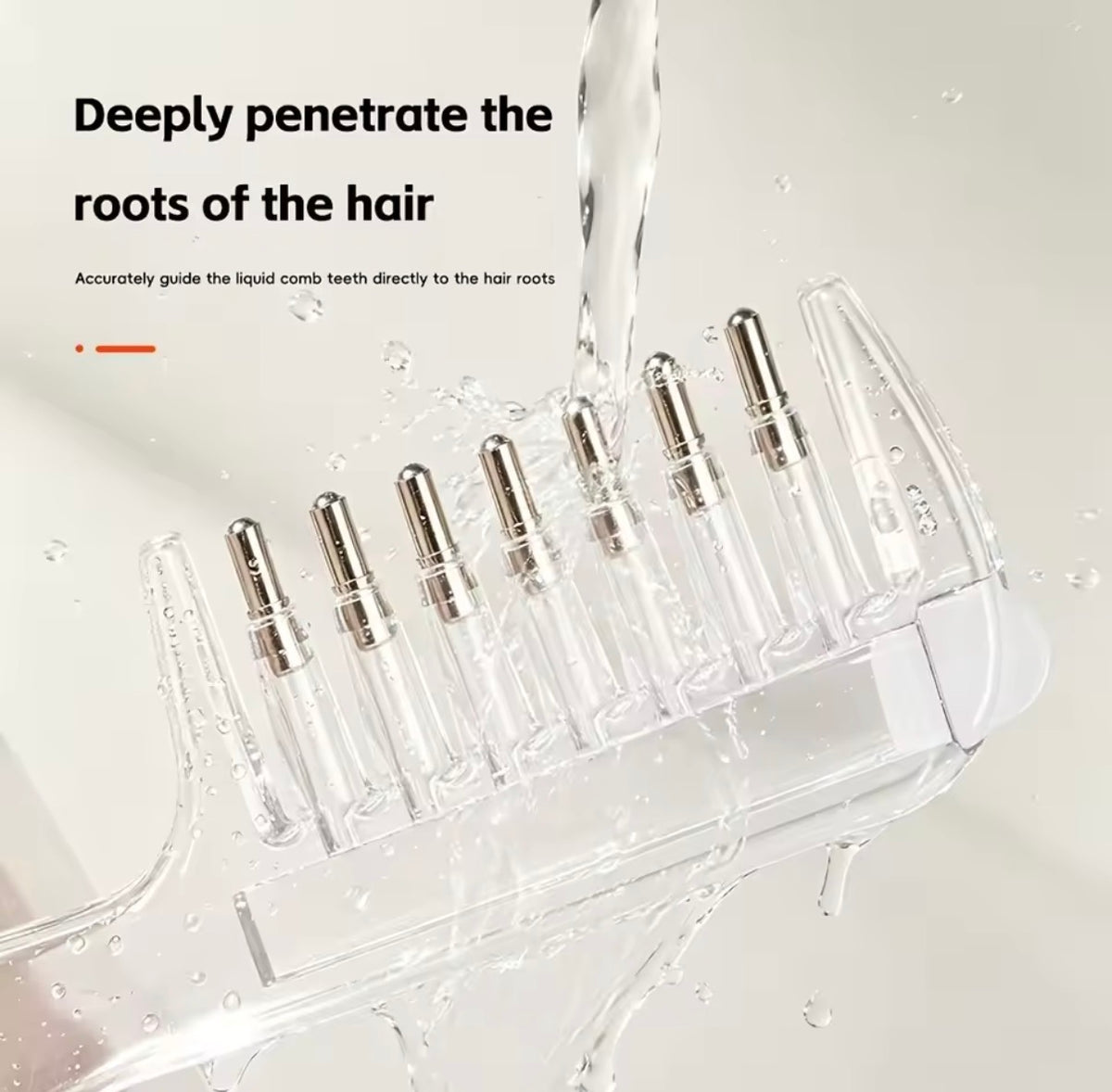 Portable Hair Root Comb Liquid Applicator | Hair Oil & Serum Applicator Comb | Scalp Massage Brush with Liquid Guide