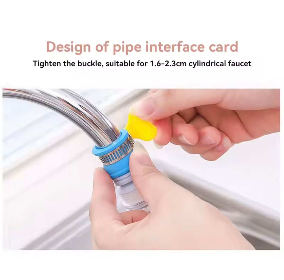 Extended Rotatable Water Tap Splash Filter Head Kitchen Water Saving Spray Nozzle Tap Extension Sprayer Filtration Clean Water