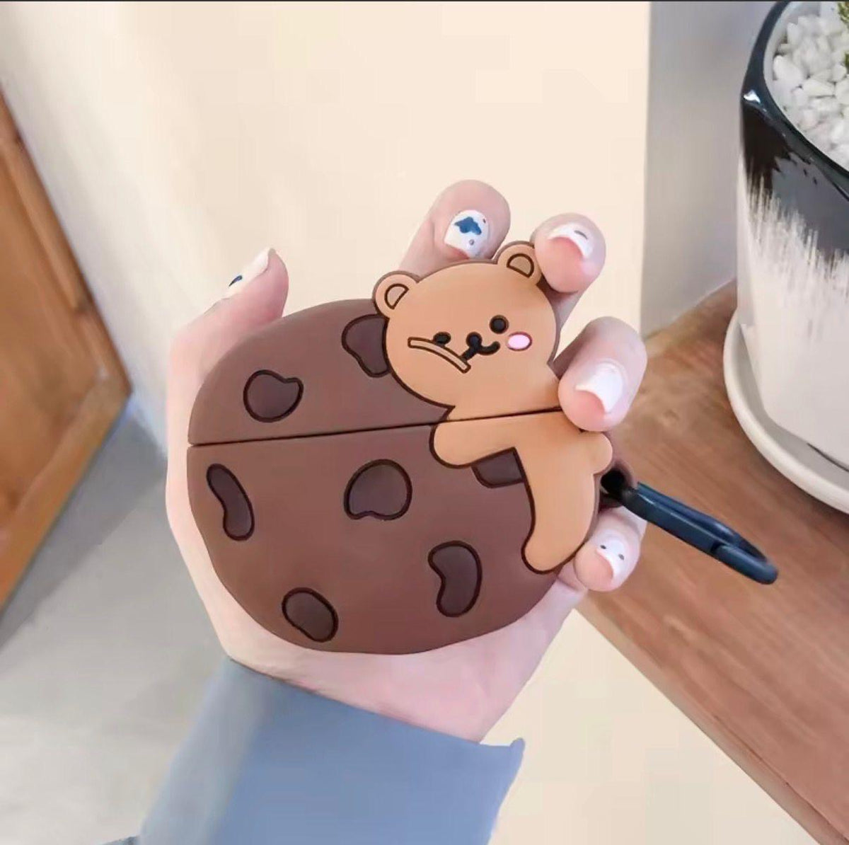 3D Cartoon Silicone Case Cover for Pro 2 Earbuds with Keychain
