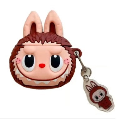 3D Cartoon Silicone Case Cover for Pro 2 Earbuds with Keychain