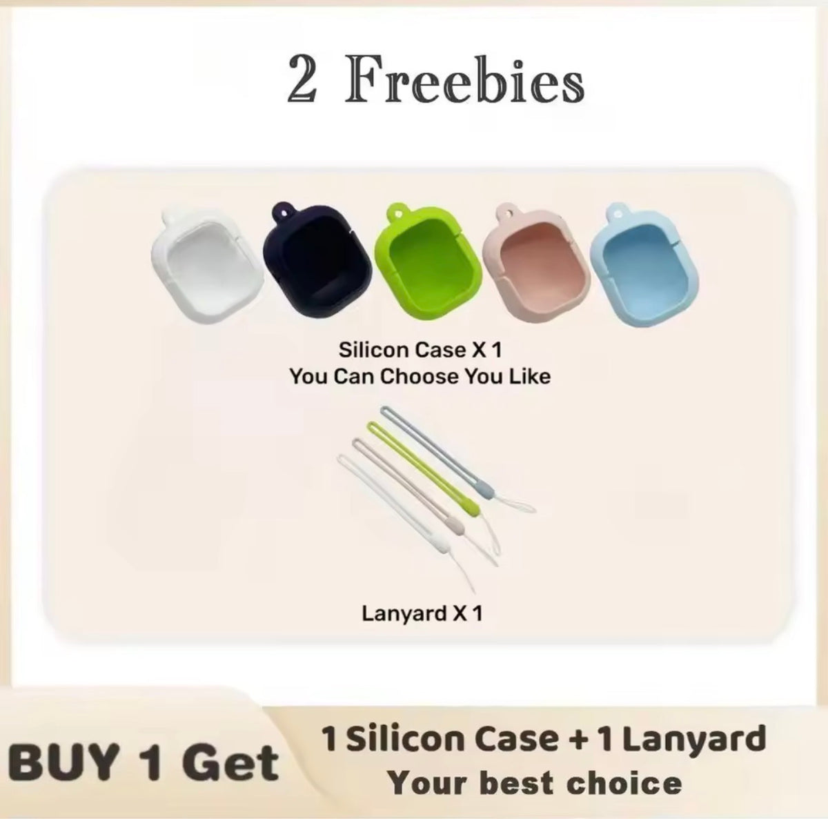 Air 31 Wireless Earbuds - Silicone Protective Case & Lanyard Included