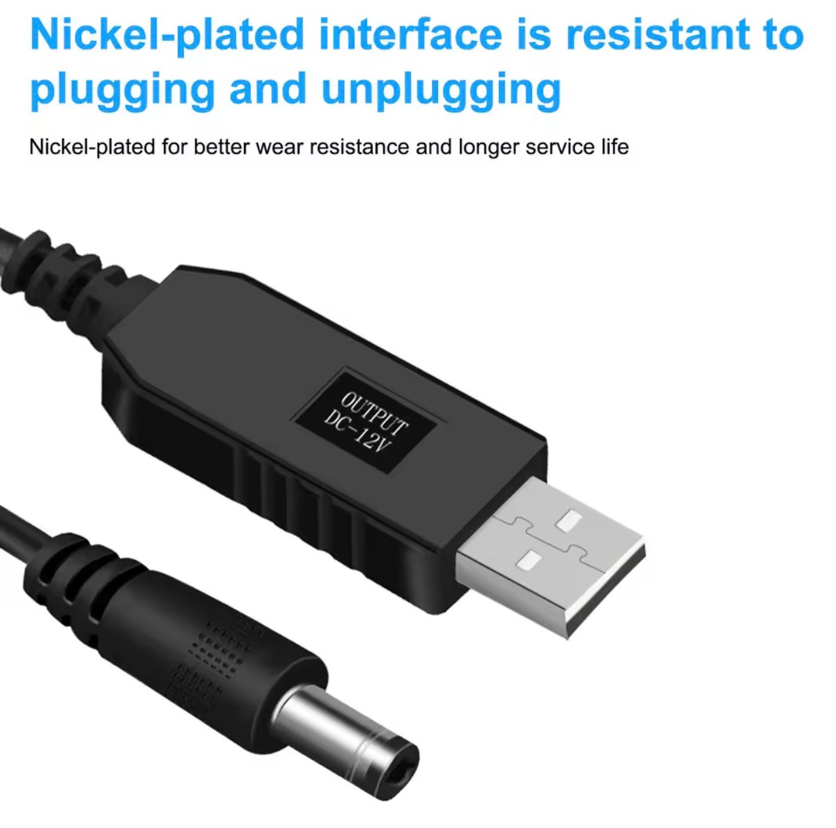 USB 5V to 12V DC Power Cable Power Bank to WiFi Router Converter
