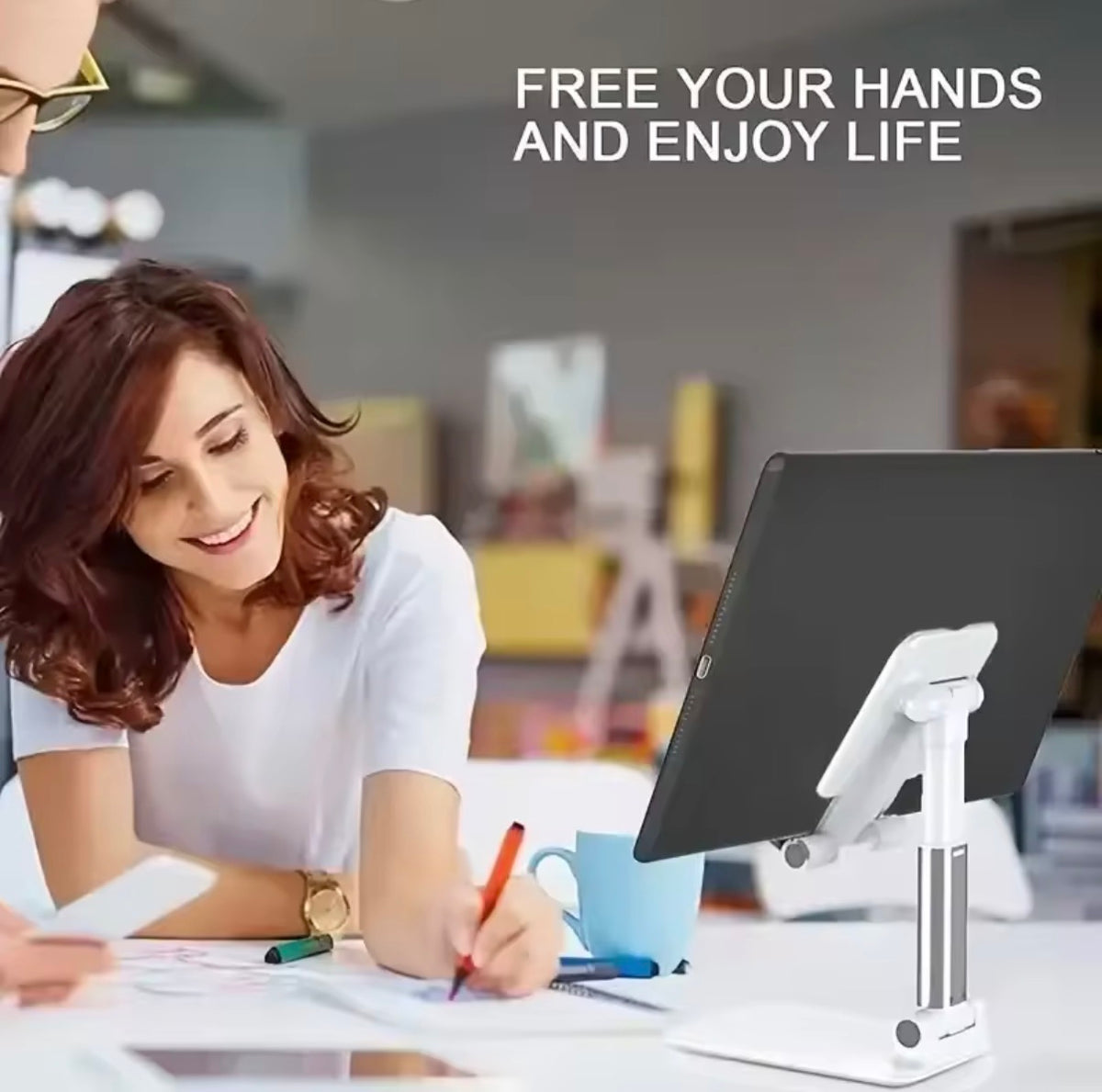 Mobile Phone Holder Stand - Foldable and Portable Design