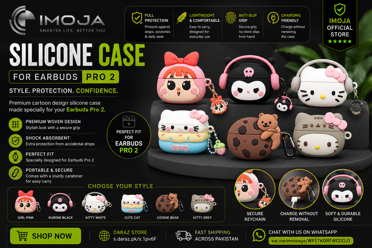 3D Cartoon Silicone Case Cover for Pro 2 Earbuds with Keychain