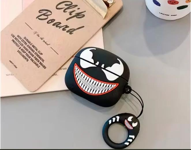 3D Cartoon Silicone Case Cover for Pro 2 Earbuds with Keychain