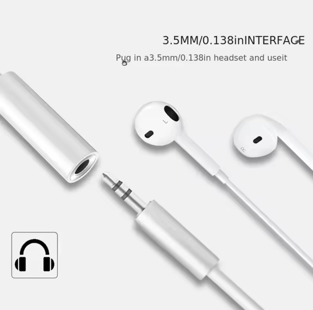 Type-C to 3.5mm Audio Adapter - Headphone Jack Converter