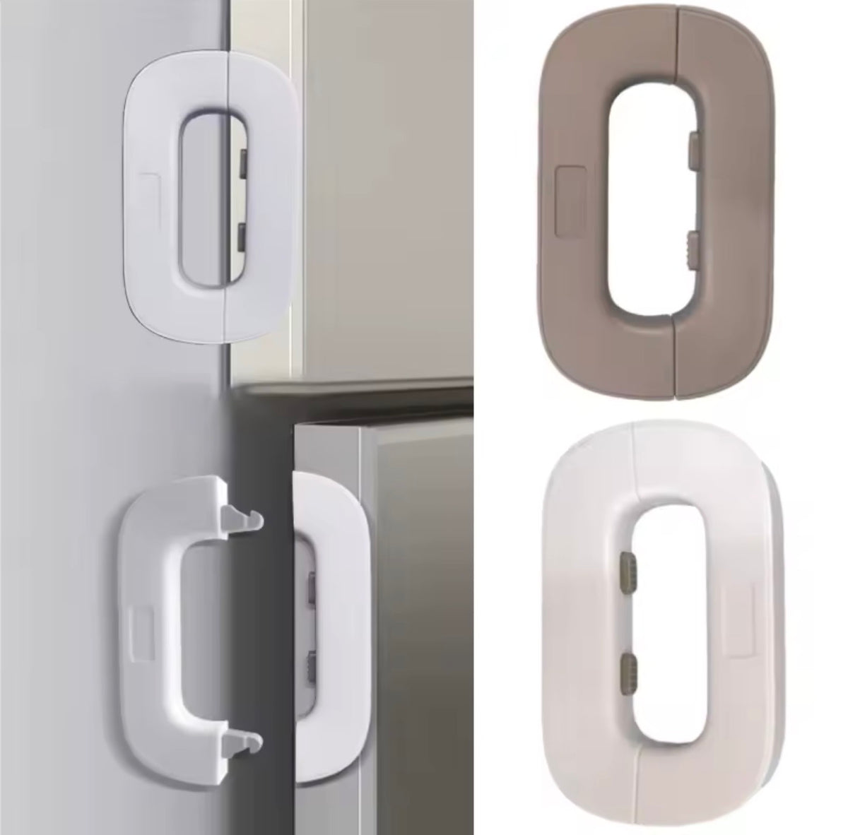 Child Safety Refrigerator Lock | Baby Safety Door Lock | Anti-Pinch Refrigerator Door Security Buckle