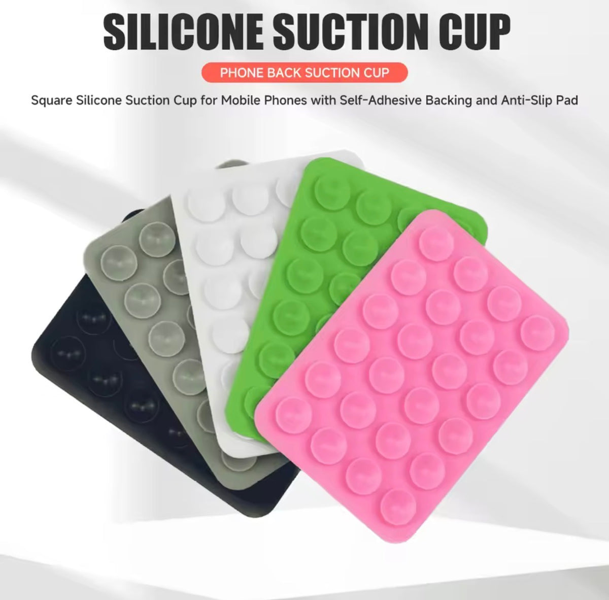 Double-Sided Suction Pad – Reusable Silicone Suction Mount Pad