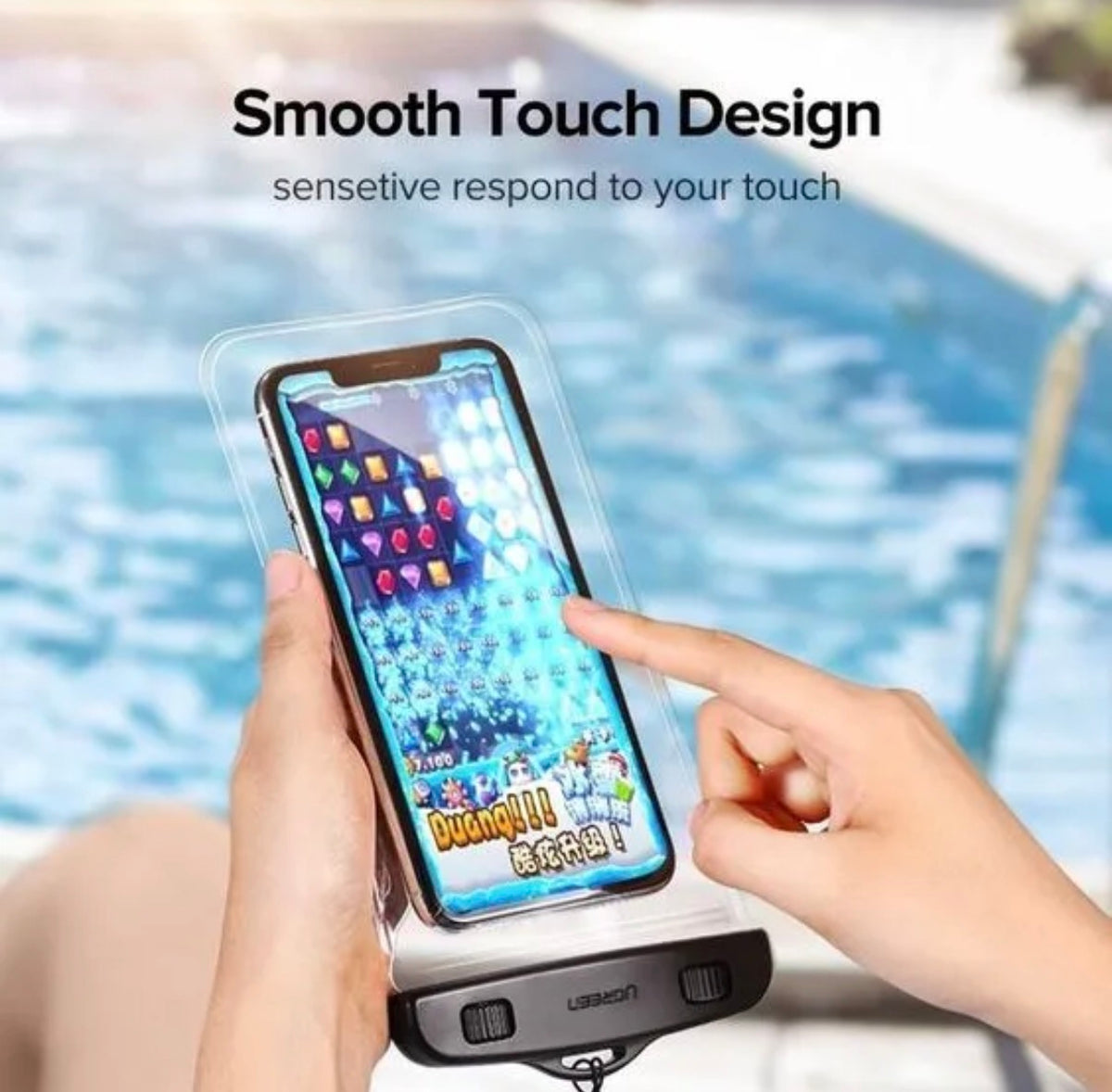 Water resistance Mobile Phone Pouch with lanyard