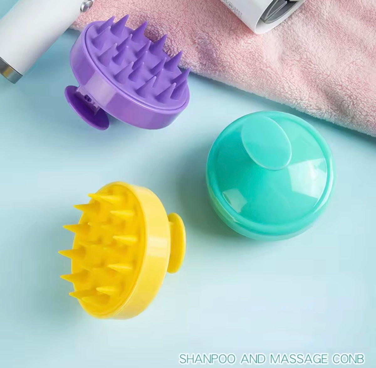Silicone Scalp Massage Shampoo Brush | Hair Washing & Scalp Massage Comb | Soft Silicone Bath Shower