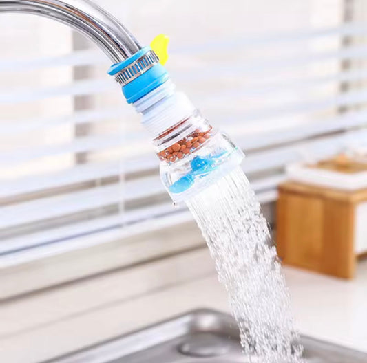 Extended Rotatable Water Tap Splash Filter Head Kitchen Water Saving Spray Nozzle Tap Extension Sprayer Filtration Clean Water