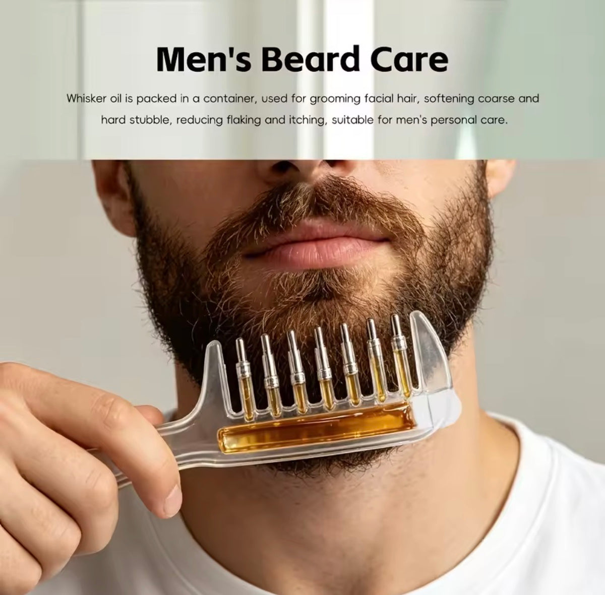 Portable Hair Root Comb Liquid Applicator | Hair Oil & Serum Applicator Comb | Scalp Massage Brush with Liquid Guide